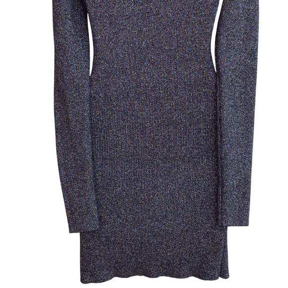 Lilyful Shimmer Bodycon Long Sleeve Mini Dress NEW - Picture 5 of 8